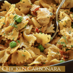 Sensational & Mouthwatering Chicken Carbonara Recipe