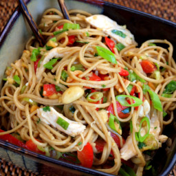 Serious Salads: Asian Chicken Noodle Salad with Ginger-Peanut Dressing Reci
