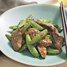 Sesame Beef and Snap Peas
