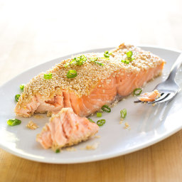 Sesame-Crusted Salmon with Lemon and Ginger