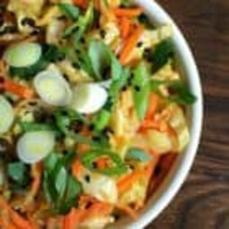 Sesame Ginger Sautéed Cabbage and Carrots