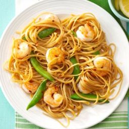 Sesame Noodles with Shrimp and Snap Peas Recipe