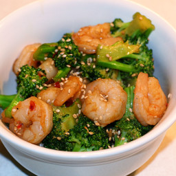 Sesame Shrimp and Broccoli