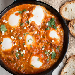 Shakshuka (Eggs Poached in Spicy Tomato Sauce)