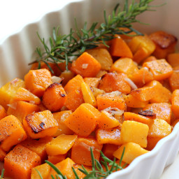 Shallot and Rosemary Roasted Butternut Squash