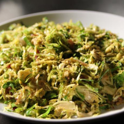 Shaved Brussels Sprouts with Pancetta