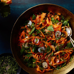 Shaved Carrot and Radish Salad with Herbs and Pumpkin Seeds