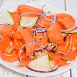 Shaved Carrots and Zucchini Salad