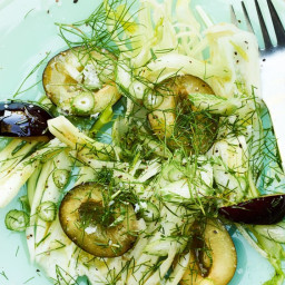 Shaved Fennel Salad with Plums