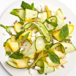 Shaved Squash Salad with Sunflower Seeds
