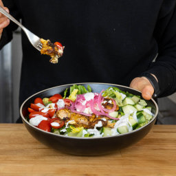Shawarma Inspired Grilled Chicken Salad