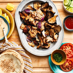 Shawarma-Style Chicken and Mushroom Kebabs