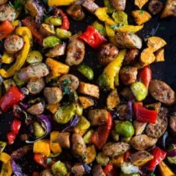 Sheet Pan Chicken Sausage and Vegetables