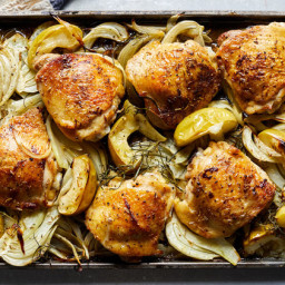 Sheet-Pan Chicken With Apple, Fennel and Onion