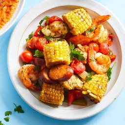 Sheet-Pan Creole Chicken and Shrimp