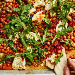 Sheet-Pan Feta With Tomatoes and Chickpeas