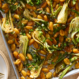 Sheet-Pan Gnocchi With Chili Crisp and amp; Baby Bok Choy From Hetty McKinn