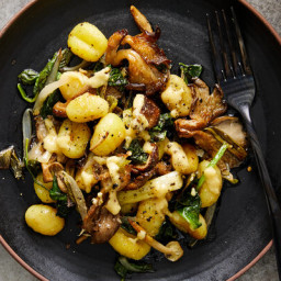 Sheet-Pan Gnocchi With Mushrooms and Spinach