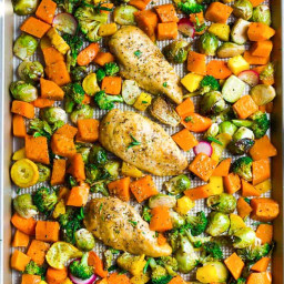 Sheet Pan Harvest Chicken with Vegetables