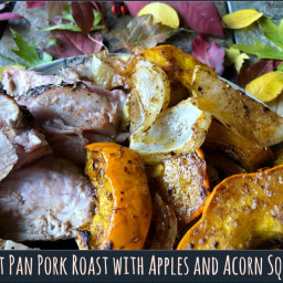 Sheet Pan Pork Roast with Apples and Acorn Squash