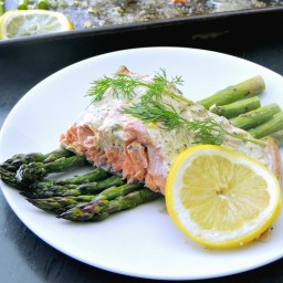 Sheet Pan Salmon and Asparagus