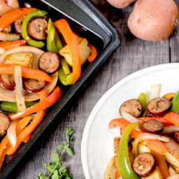 Sheet-Pan Sausage and Peppers
