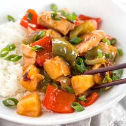 Sheet Pan Sweet and Sour Chicken