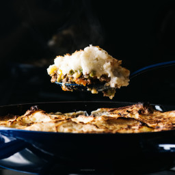 Shepherd's Pie with Roasted Garlic Cream Cheese Mashed Potatoes Recipe