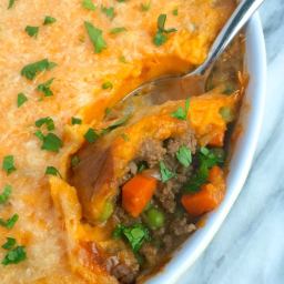 Shepherd's Pie with Whipped Sweet Potatoes