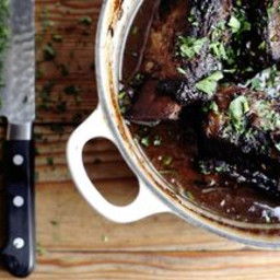 Short Ribs Braised in Red Wine and Vanilla