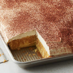 Shortcut Tiramisu Sheet Cake