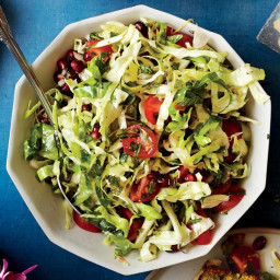 Shredded Cabbage Salad With Pomegranate and Tomatoes