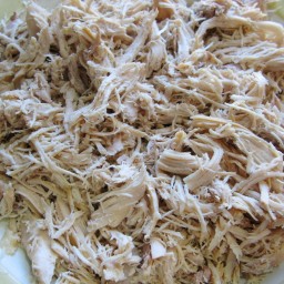 Shredded Chicken and Stock