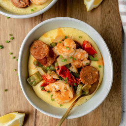 Shrimp and Grits with Andouille Sausage