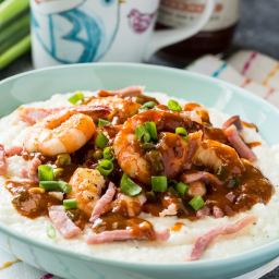 Shrimp and Grits with Red Eye Gravy