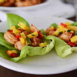 Shrimp and Mango Salsa Lettuce Wraps