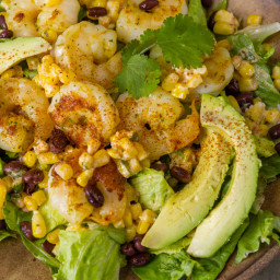 Shrimp and Mexican Street Corn Bowl