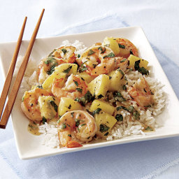 Shrimp and Pineapple Stir-Fry with Coconut Rice