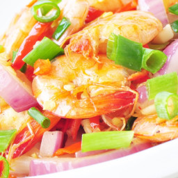 Shrimp and Scallion Stir-Fry
