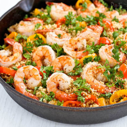 Shrimp and Sweet Pepper Couscous