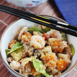 Shrimp and Vegetable Quinoa Fried Rice