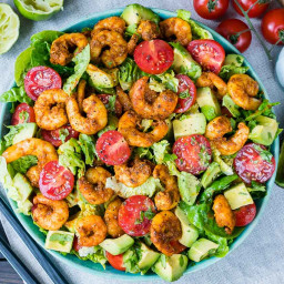 Shrimp + Avocado Taco Salad