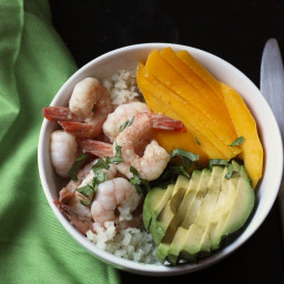 Shrimp Bowls with Mango and Avocado