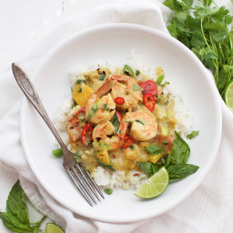Shrimp Curry in Creamy Coconut Sauce • One Lovely Life