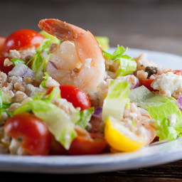Shrimp Farro Salad