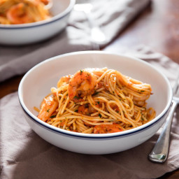 Shrimp Fra Diavolo (Spaghetti With Spicy Tomato Sauce) Recipe