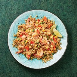 Shrimp-fried quinoa