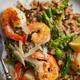 Shrimp Risotto with Asparagus