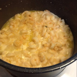 Shrimp Scampi over Rice
