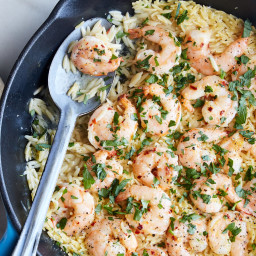 Shrimp Scampi With Orzo